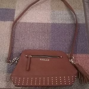 Brown purse with studs